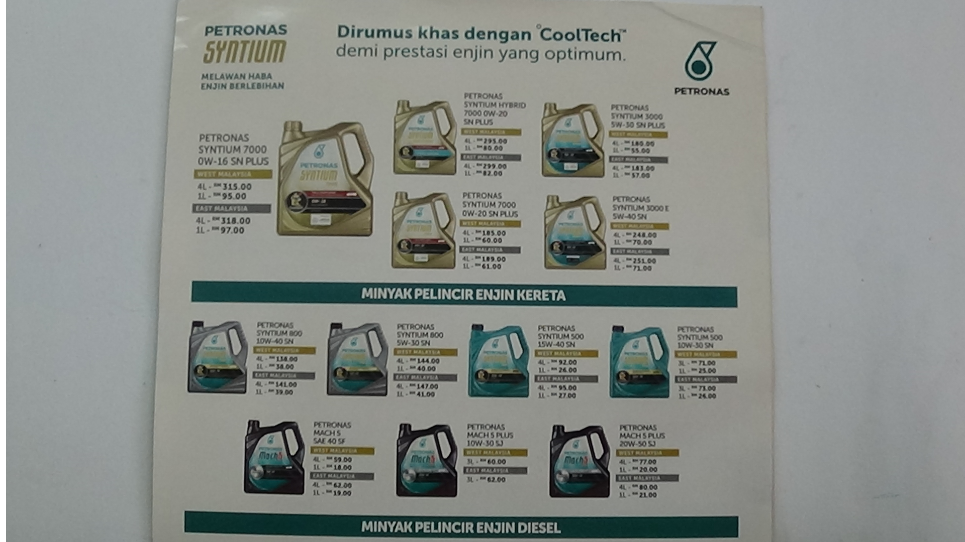 Petronas Engine Oil Retailer Recruitment